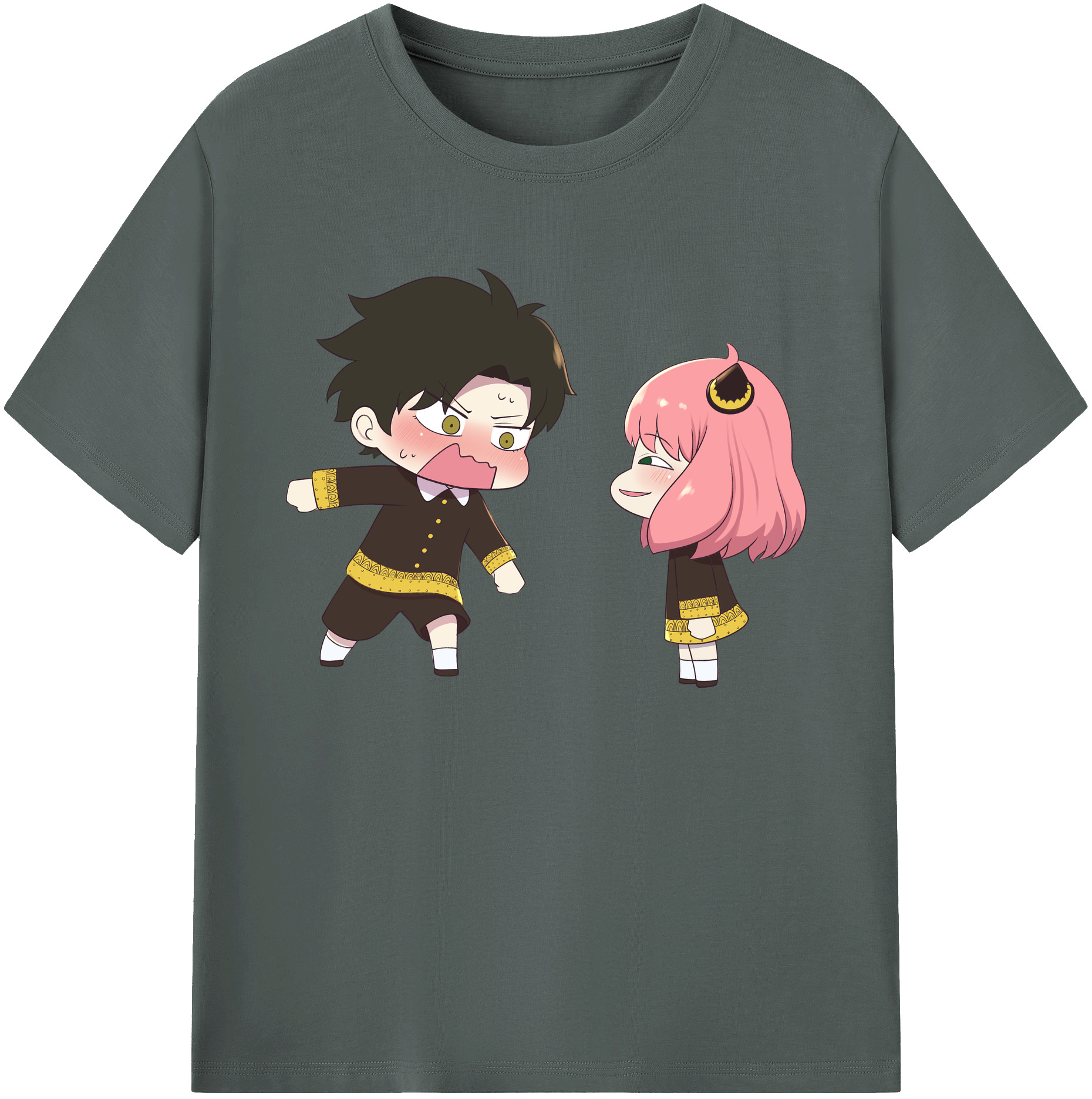 （画像用） SPY×FAMILY间谍家家酒 綿100％ メンズ半袖Tシャツ｜肌触りやわらか＆通気性